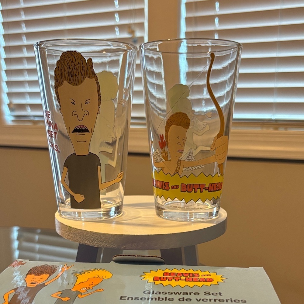 Beavis and Butt-Head Glassware Set